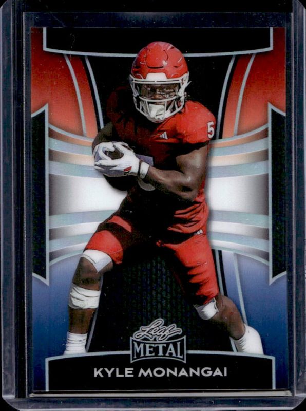 Kyle Monangai 2025 Leaf Metal #110 Prismatic RWB /3 Rookie RAW
