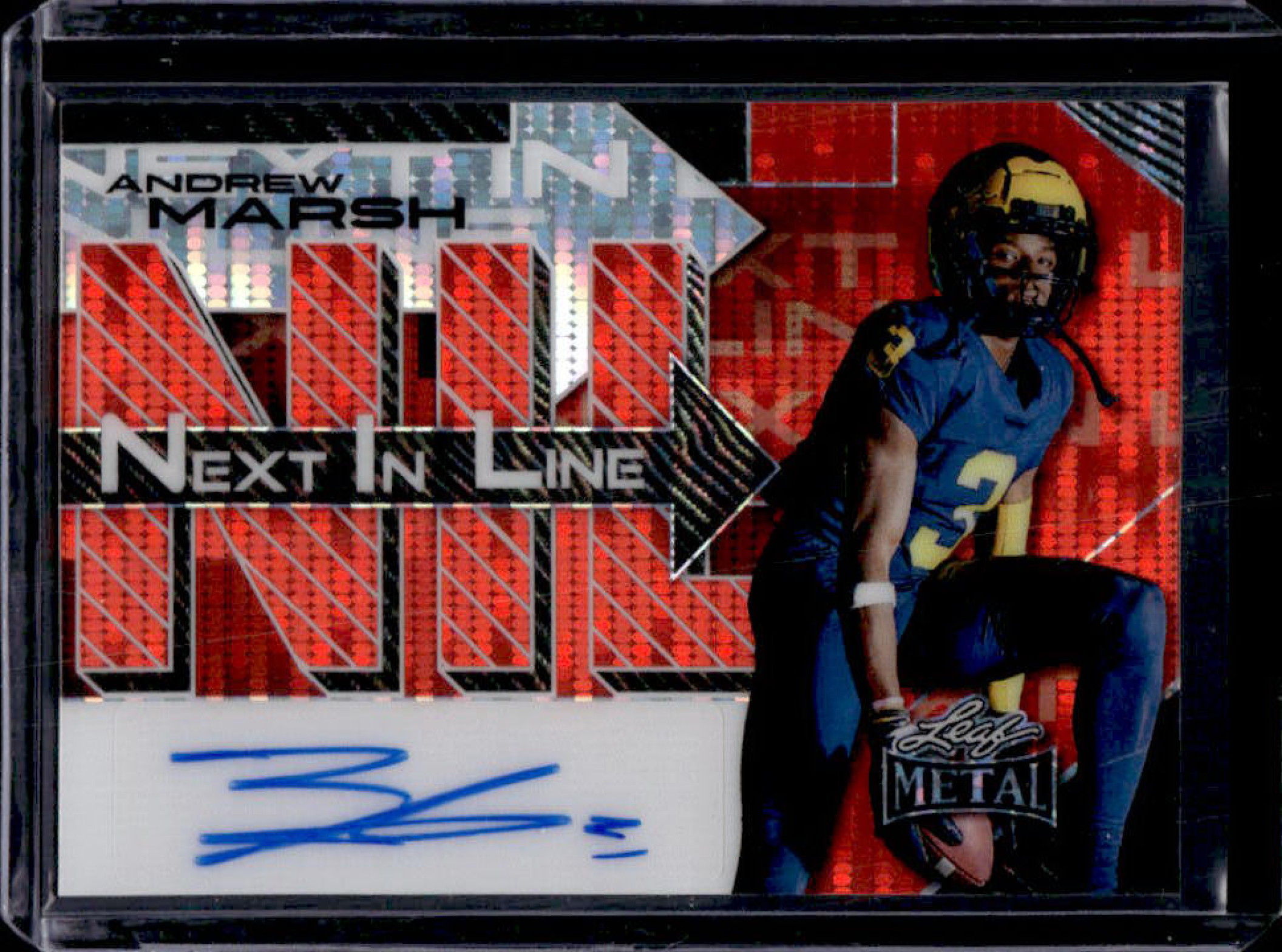 Andrew Marsh 2025 Leaf Metal #NL-AM1 Next In Line - Pulsar Red /3 Price ...