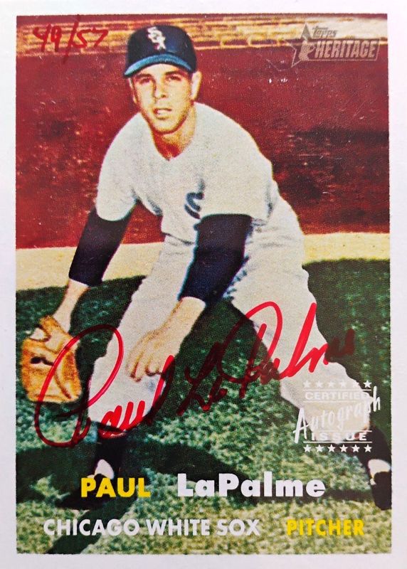 2006 Topps Heritage #ROA-PL Real One Autographs - Red Ink /57