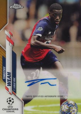 2019 Topps Chrome UEFA Champions League #CA-TWE Autographs - Gold Refractor /50