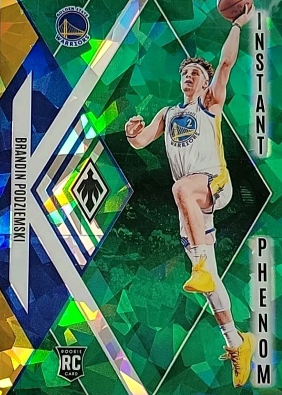 Brandin Podziemski 2023 Phoenix #21 Instant Phenom - Green Ice /149 Rookie RAW