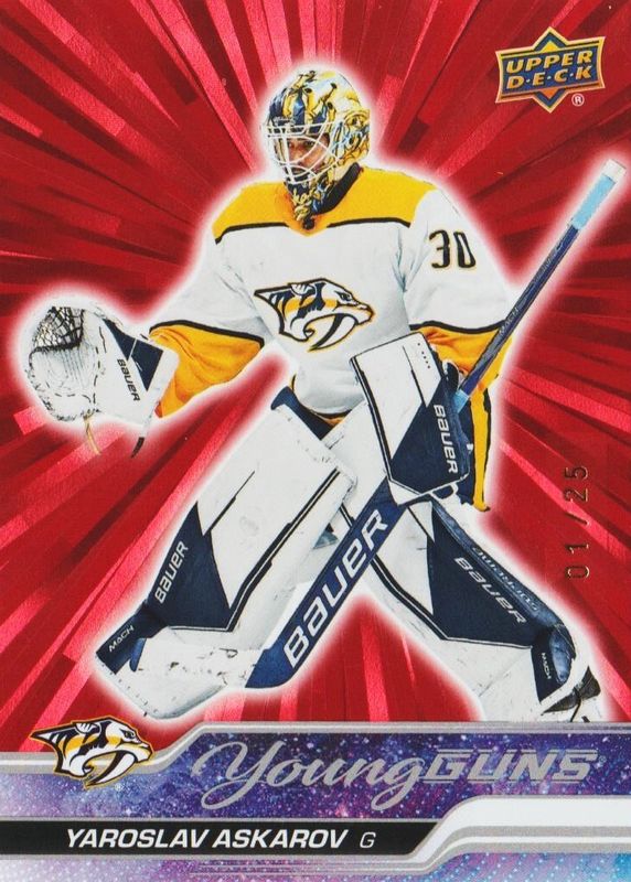 2023 Upper Deck #204 Young Guns - Outburst Red /25