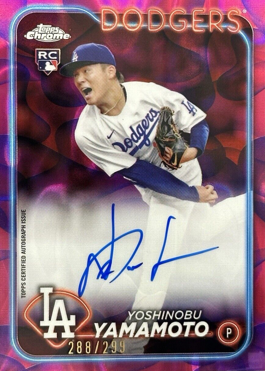 HIGHLIGHT ヤンヨソプ  カード Yoshinobu Yamamoto 2024 Topps Chrome Update #RA-YY Autographs
