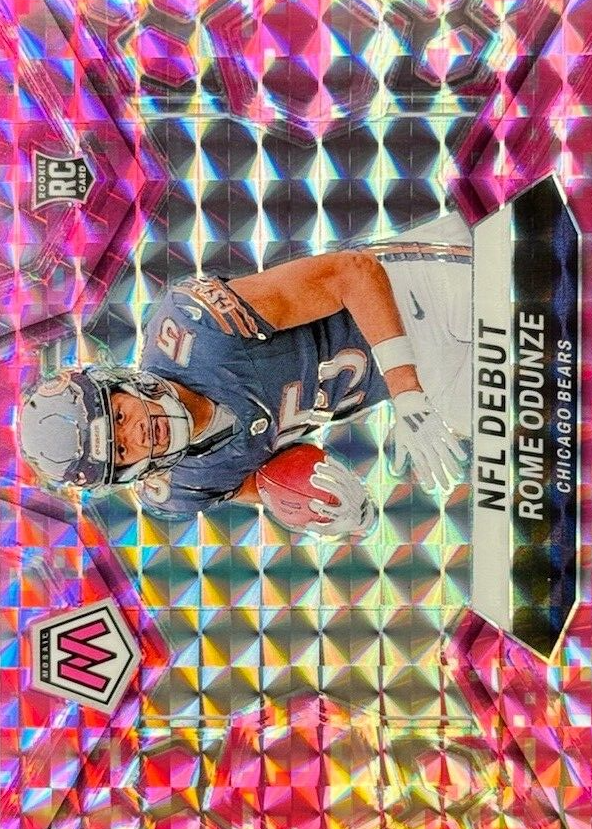 Rome Odunze 2024 Mosaic #281 NFL Debut - Pink Camo Price Guide