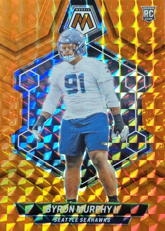 Byron Murphy II 2024 Mosaic #316 Orange /199 Rookie RAW