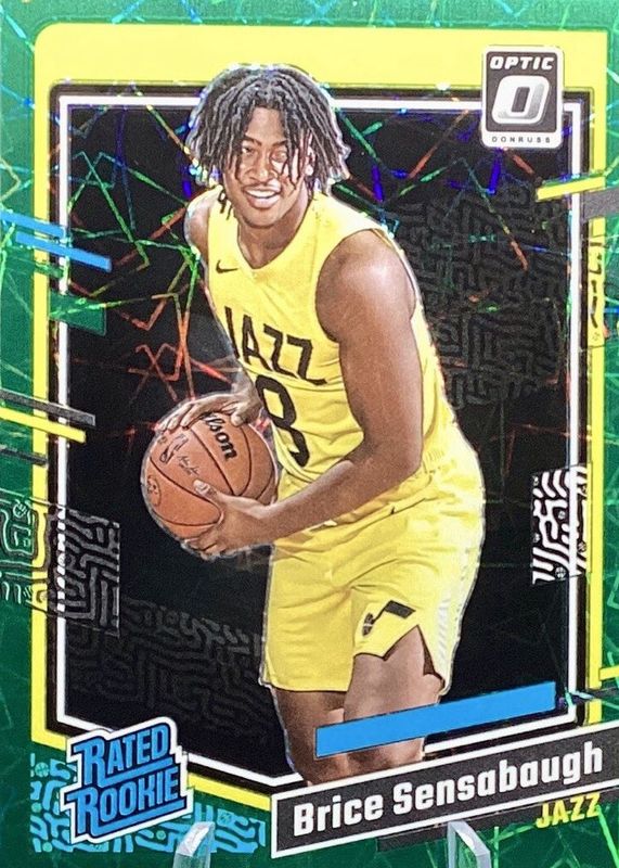 Brice Sensabaugh 2023 Optic #209 Green Velocity /49 Rookie RAW