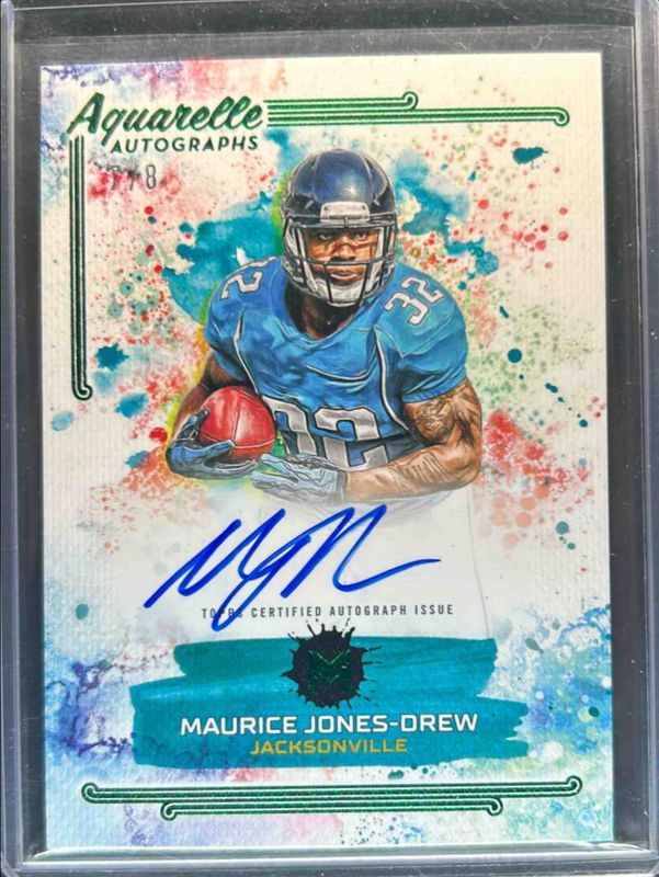 2023 Topps Motif #AA-MJ Aquarelle Autographs - Winsor Green /8