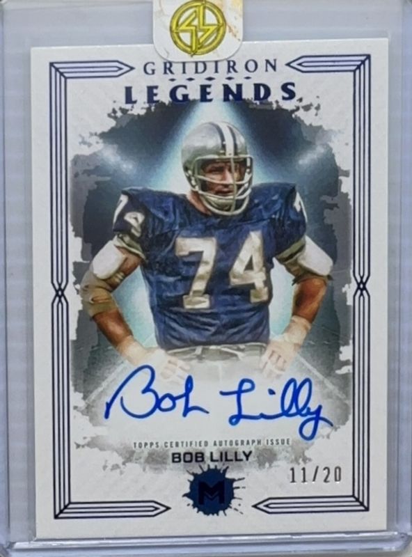 2023 Topps Motif #GIL-BL Gridiron Legends Signatures - Ultramarine Blue /20