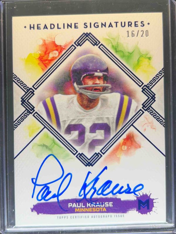 2023 Topps Motif #HS-PK Headline Signatures - Ultramarine Blue /20