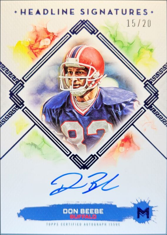 2023 Topps Motif #HS-DB Headline Signatures - Ultramarine Blue /20