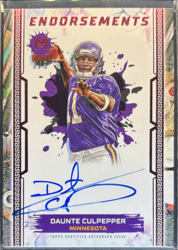 2023 Topps Motif #ME-DC Motif Endorsements Autographs - Pyrrol Scarlet /5