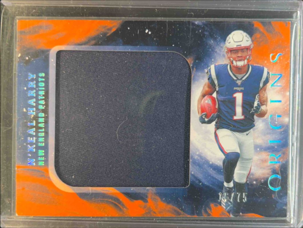 N'Keal Harry 2019 Origins #RJJ-16 Rookie Jumbo Jerseys - Orange /75 RAW