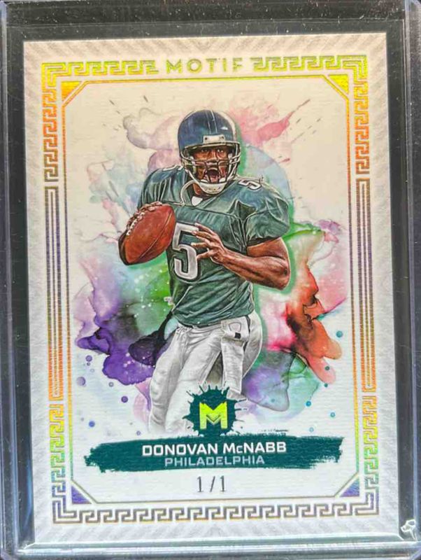 Donovan McNabb 2023 Topps Motif #71 Quin Gold /1 RAW
