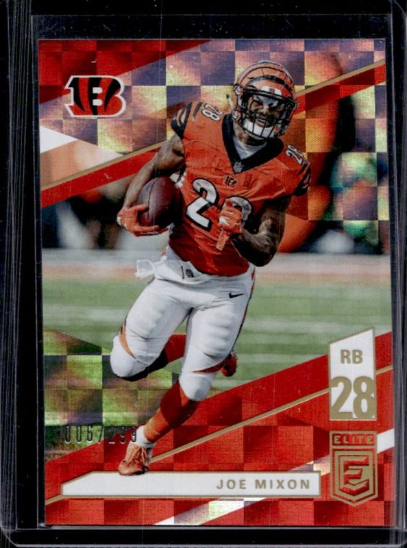 Joe Mixon 2019 Elite #49 Red /299 RAW