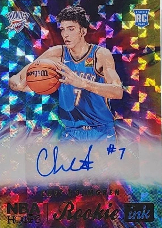 Chet Holmgren 2022 Hoops #RI-CHG Rookie Ink - Hyper Gold RAW