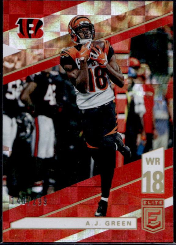 AJ Green 2019 Elite #8 Red /299 RAW
