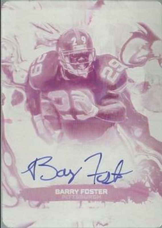 2023 Topps Motif #AD-BF Acrylic Drip Autographs - Printing Plate Magenta /1