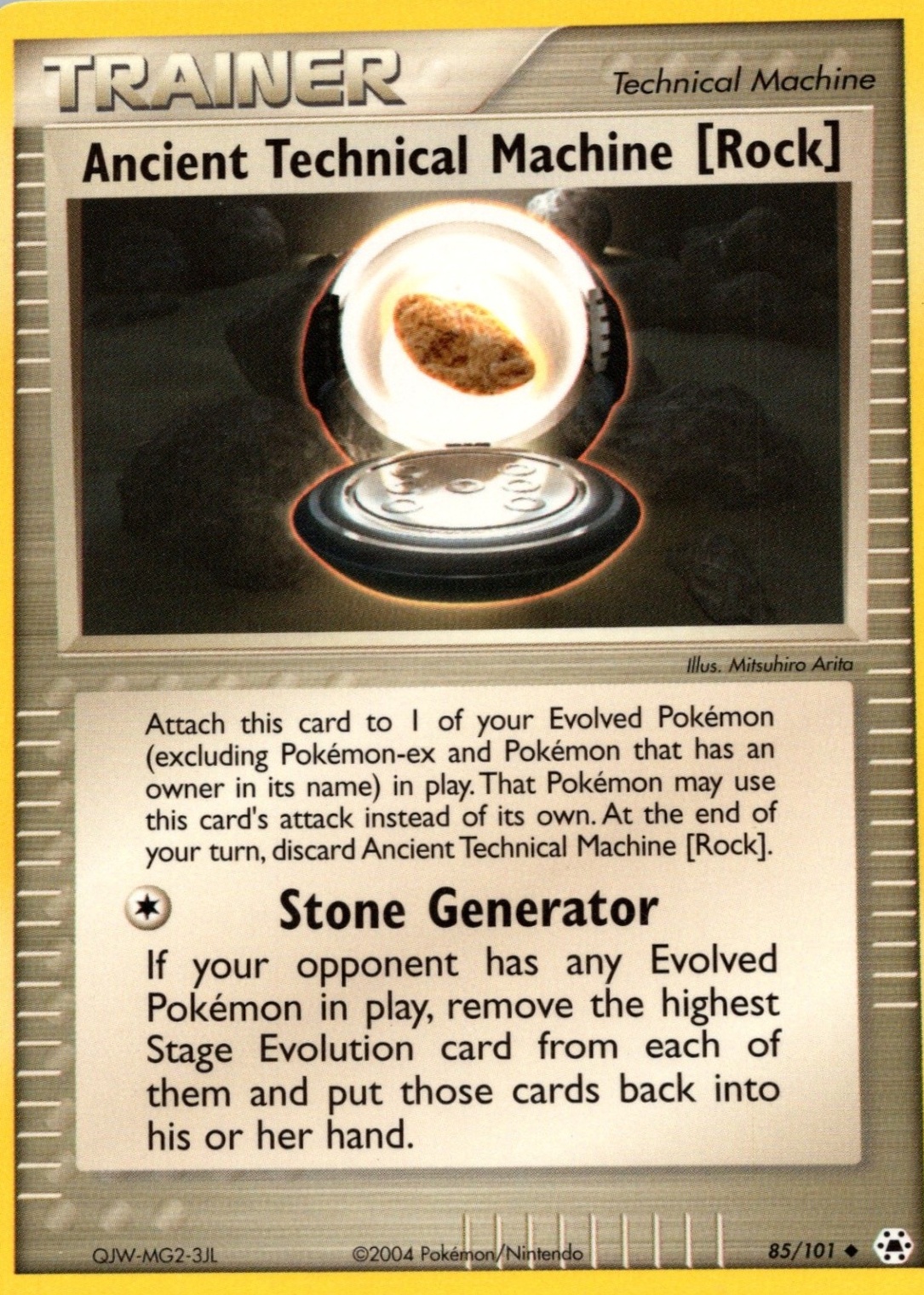 Ancient Technical Machine 2004 EX: Hidden Legends #085/101 Base (Rock ...