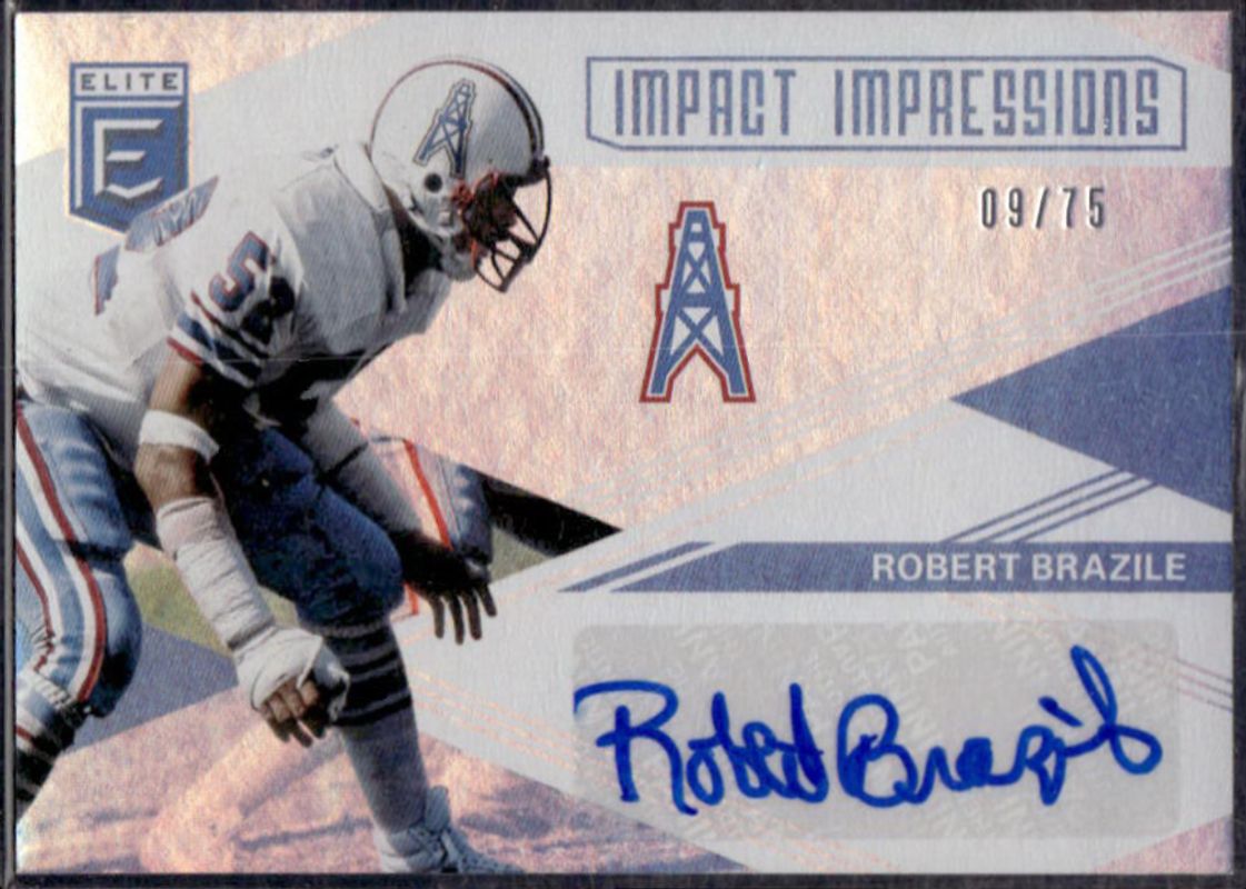 Robert Brazile 2019 Elite #II-RB Impact Impressions /99 RAW