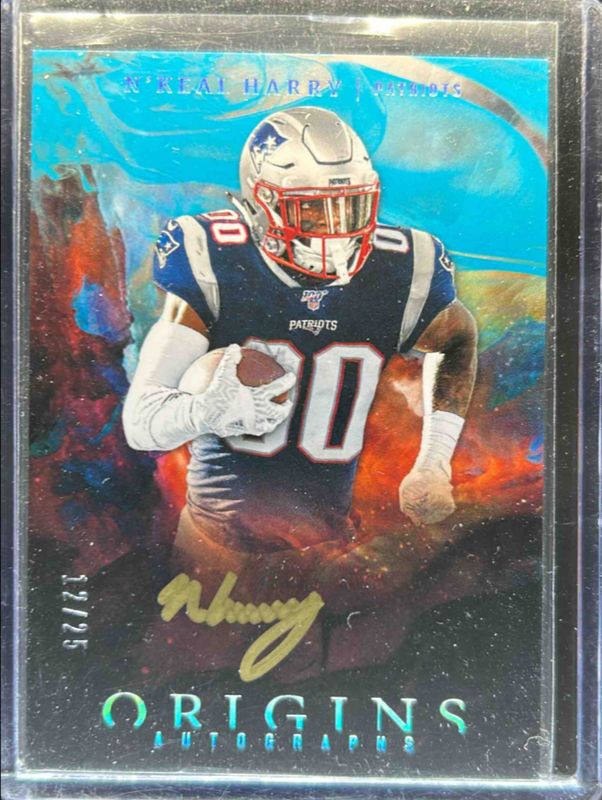 N'Keal Harry 2019 Origins #OA-NK Origins Autographs Gold Ink /25 Rookie RAW