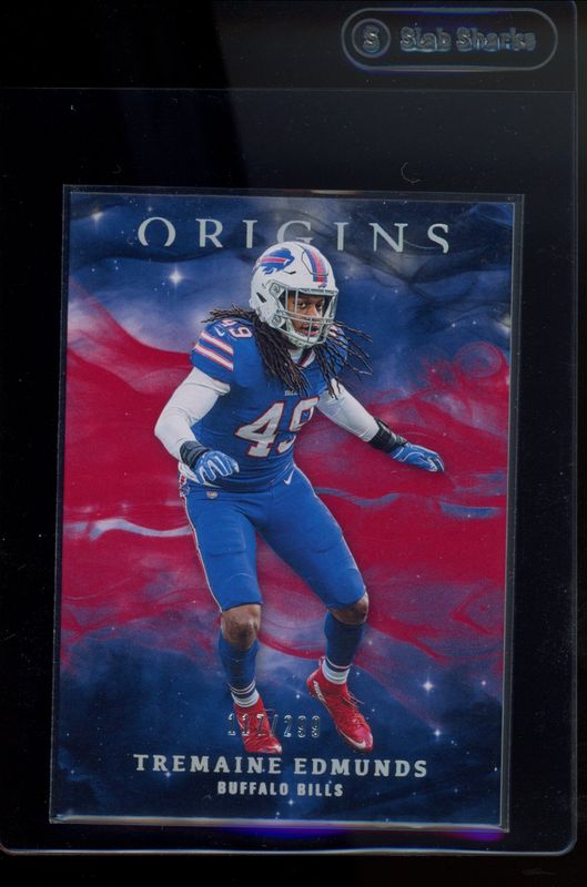 Tremaine Edmunds 2019 Origins #92 Red /299 RAW