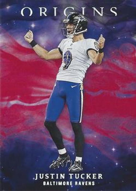 Justin Tucker 2019 Origins #12 Red /299 RAW