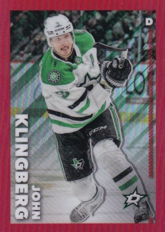 2022 Topps Chrome NHL Sticker Collection #169 Red Refractor /5