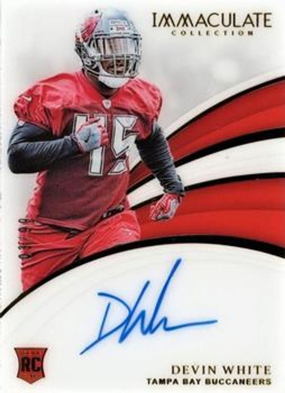 Devin White 2019 Immaculate #RA-9 Rookie Autographs /99 RAW
