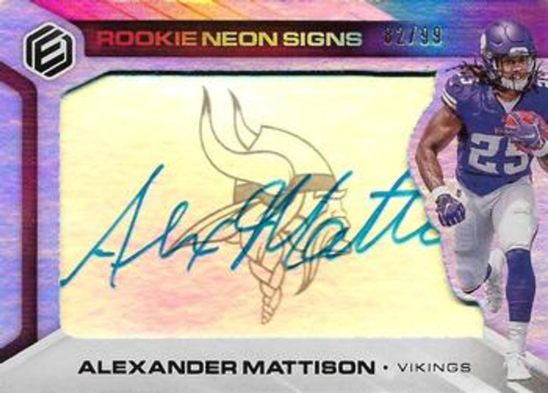 2019 Elements #RNS-AM Rookie Neon Signs - Blue /99