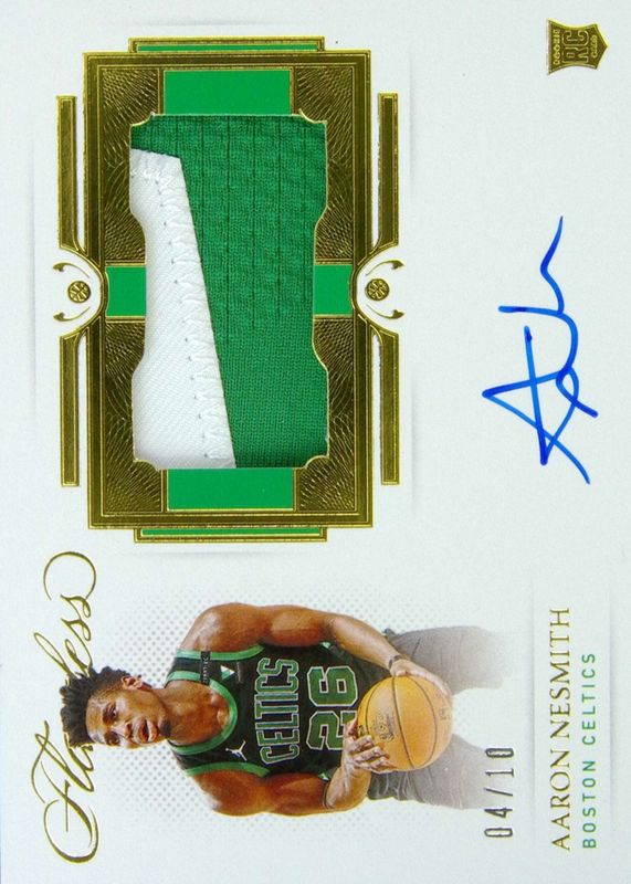 Aaron Nesmith 2020 Flawless #HPA-NES Horizontal Patch Autographs - Gold /10 Rookie RAW