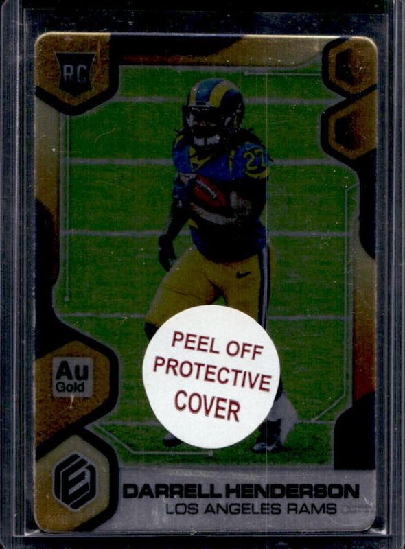 Darrell Henderson 2019 Elements #133 Gold /25 Rookie RAW
