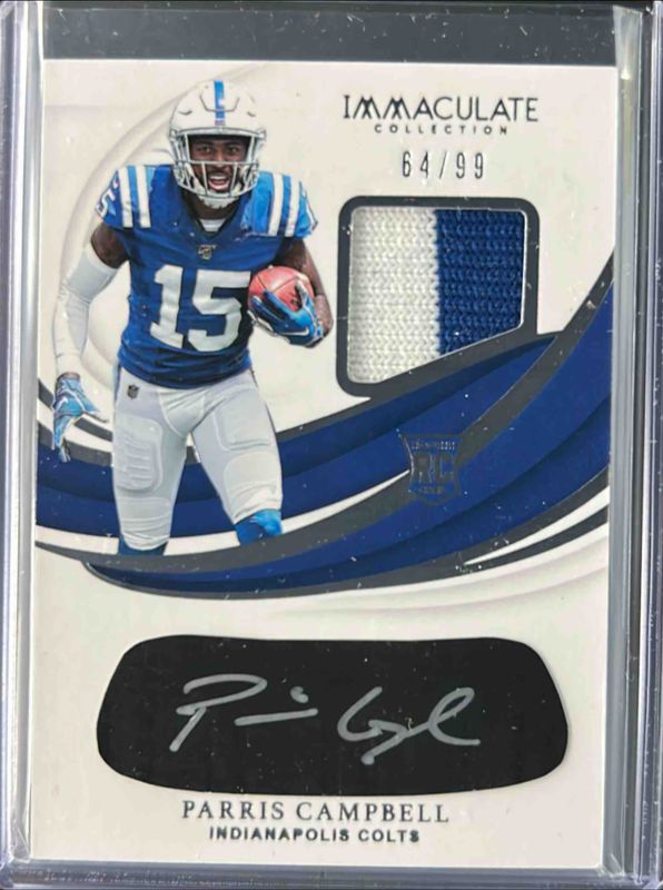 2019 Immaculate #REB-PCA Immaculate Rookie Eye Black - Jersey /99