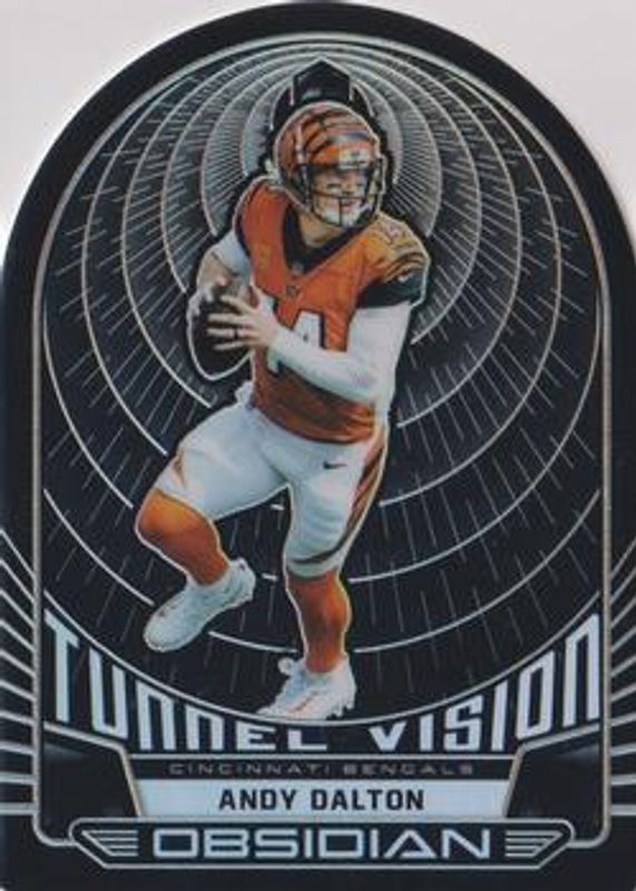 Andy Dalton 2019 Obsidian #TV-7 Tunnel Vision /50 RAW