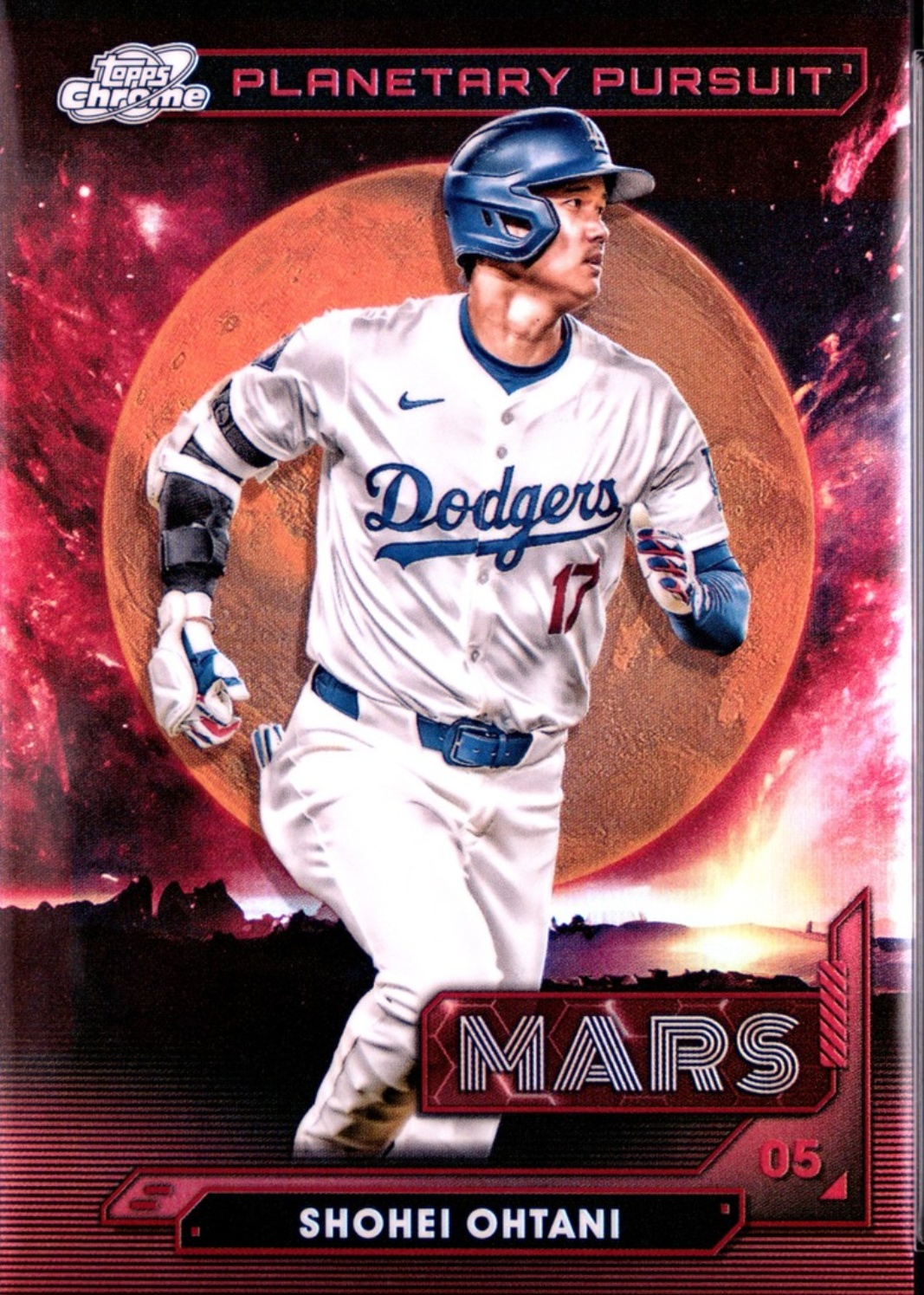Shohei Ohtani 2024 Topps Chrome Cosmic #PPMA-8 Planetary Pursuit
