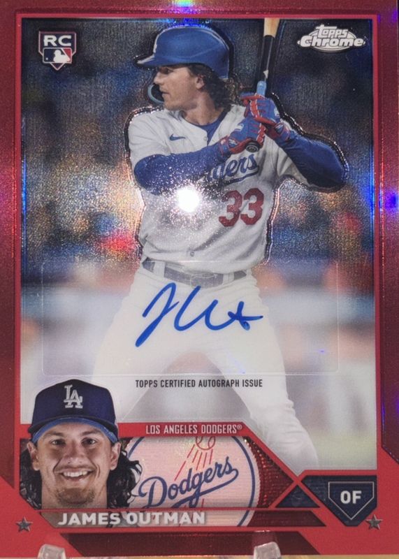 2023 Topps Chrome Update #AC-JOU Autographs - Red Refractor /5