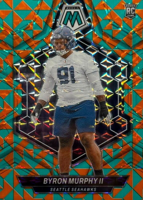 Byron Murphy II 2024 Mosaic #316 Tessellation /15 Rookie RAW