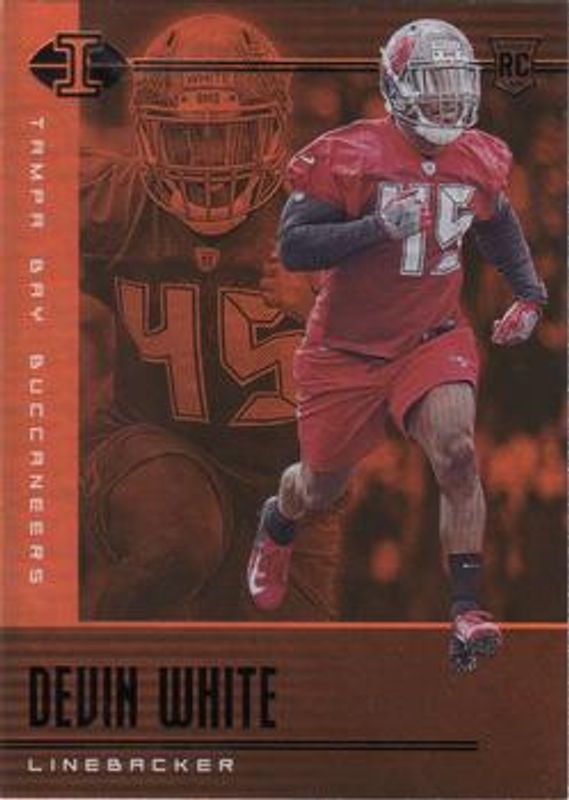Devin White 2019 Illusions #97 Trophy Collection Orange Rookie RAW