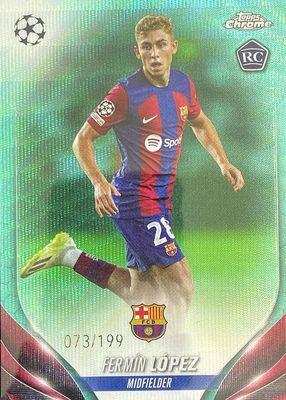 2023 Topps Chrome UEFA Club Competitions #38 Aqua Wave Refractor /199