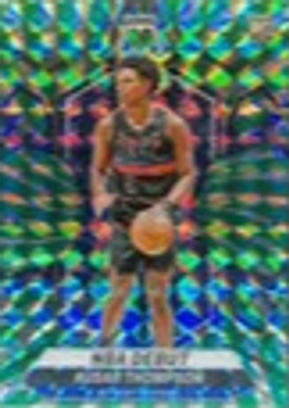 Ausar Thompson 2023 Mosaic #262 NBA Debut - Green Swirl /3 Rookie RAW