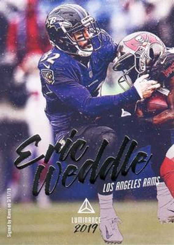 Eric Weddle 2019 Luminance #11 Base RAW
