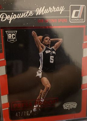 Dejounte Murray 2022 Noir #SSS-DJM Sneaker Spotlight