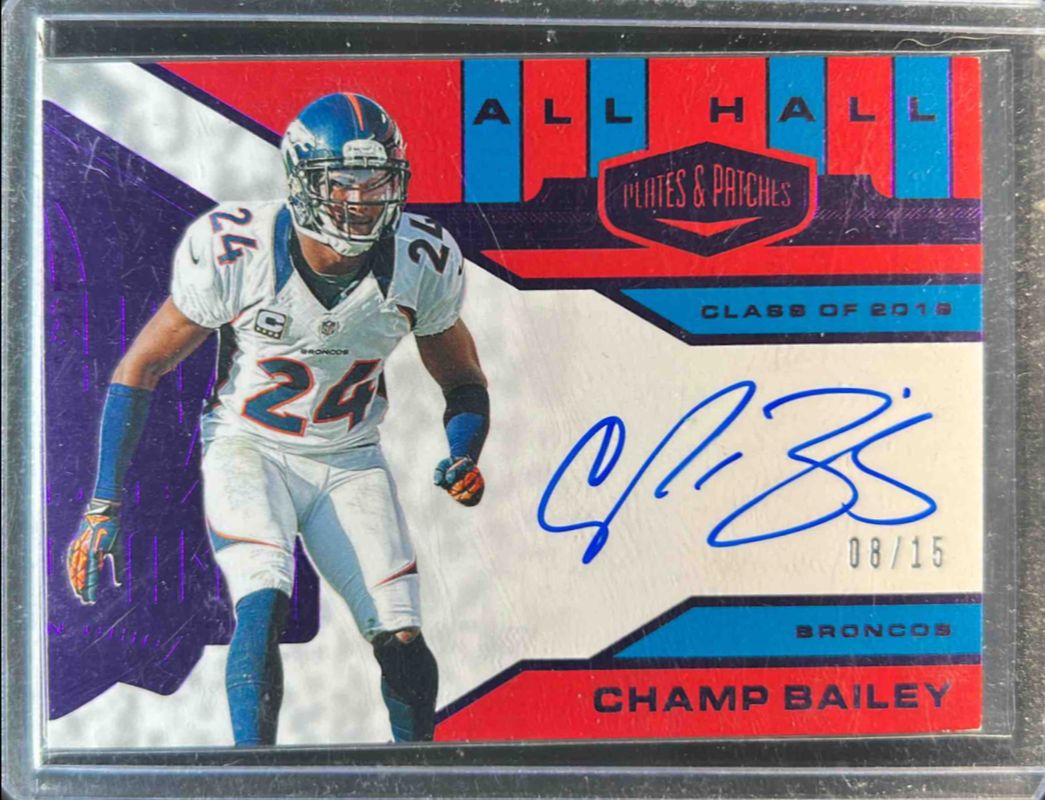 2019 Plates & Patches #AH-CBA All Hall Autographs - Purple /15