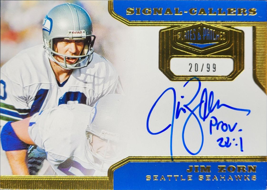 2019 Plates & Patches #SC-JZO Signal Callers Autographs /10