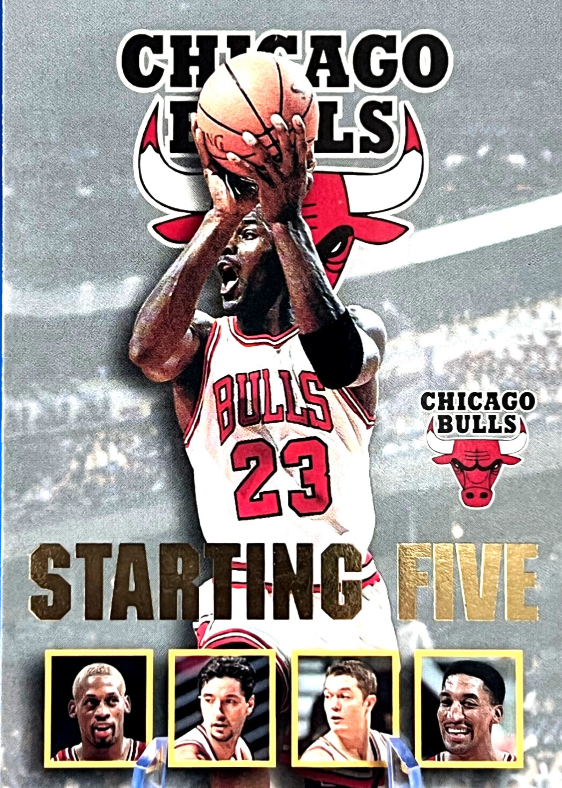Michael Jordan 1996 Hoops #4 Starting Five Price Guide - Sports