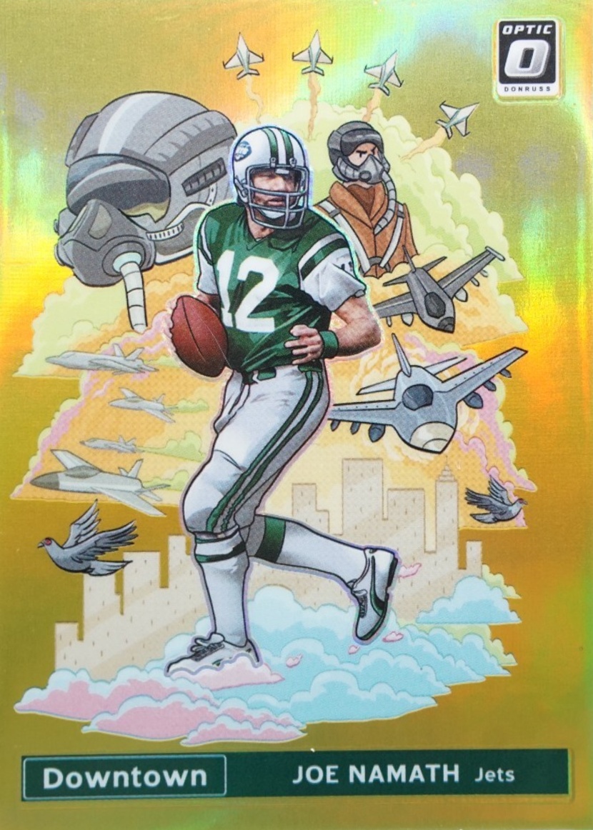 Joe Namath 2021 Optic #DT-4 Downtown - Gold /10 Price Guide