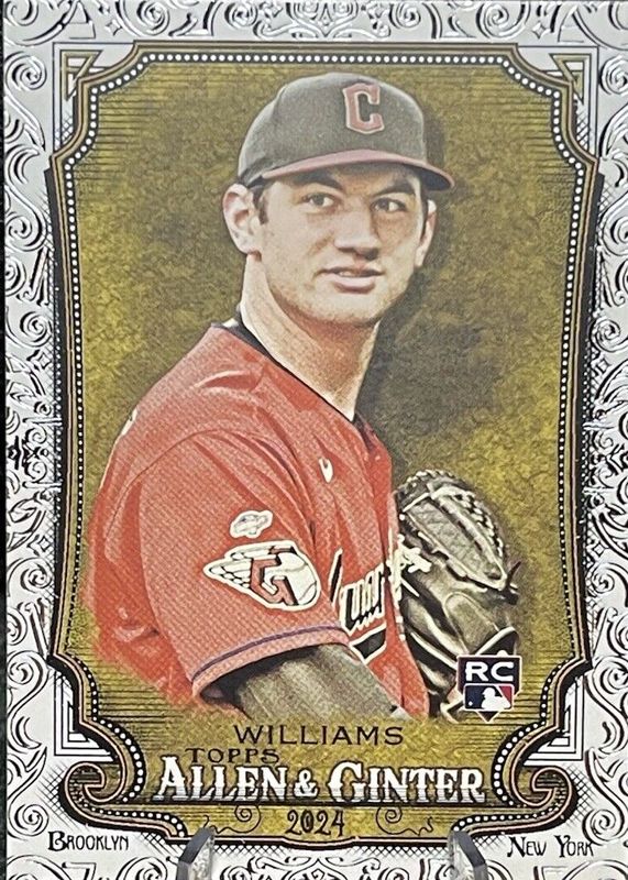 Gavin Williams 2024 Topps Allen & Ginter #23 Foil Filigree Rookie PSA 10