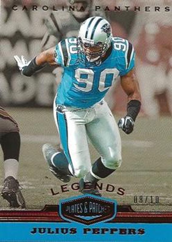 Julius Peppers 2019 Plates & Patches #107 Red /10 RAW