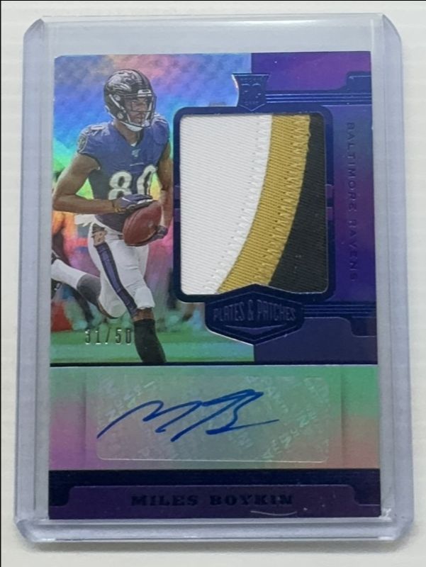 2019 Plates & Patches #RPA-MBO Rookie Patch Autographs - Blue /50