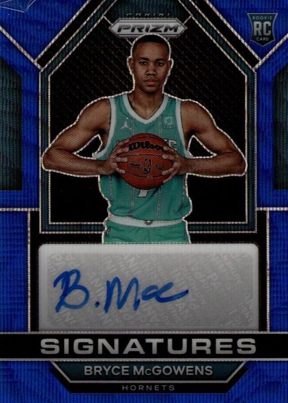 Bryce McGowens 2022 Prizm #RSI-BRY Rookie Signatures - Blue Wave PSA 10