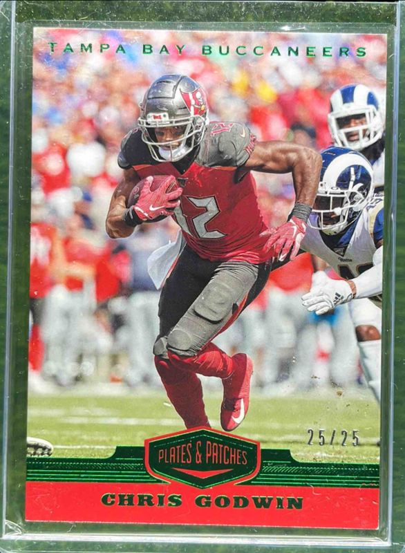 Chris Godwin 2019 Plates & Patches #91 Green /25 RAW